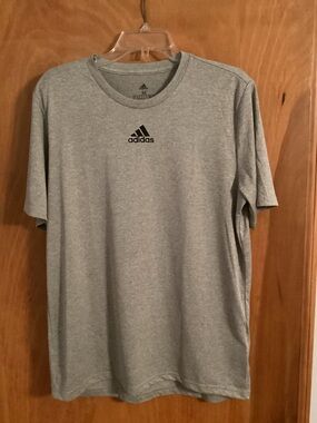 Adidas Men’s Grey Crew Neck Short Sleeve Tee